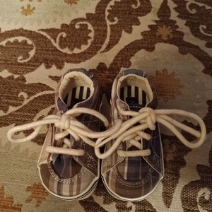 Sperry top-siders toddler 2-month-old plaid shoes